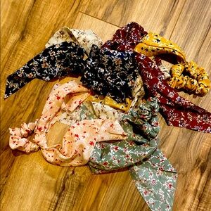 Assorted ribbon scrunchies